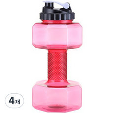 순잠 무게조절 물아령 워터 덤벨 2200ml 핑크, 4개