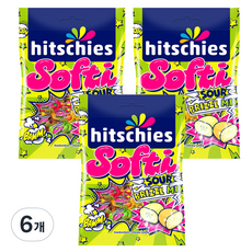 hitschies 希趣樂 爆酸夾心軟糖 綜合口味, 90g, 6袋