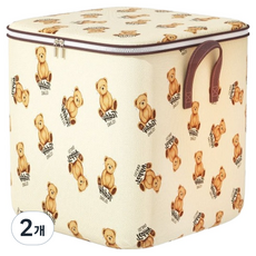 Dimis 簡潔棉被收納袋, 泰迪熊, 2個