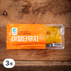 청정원 이절단무지, 350g, 3개