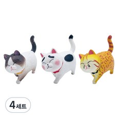 월드크린 산책 고양이 2세대 C타입 피규어 세트, 4세트