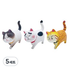 월드크린 산책 고양이 2세대 C타입 피규어 세트, 5세트