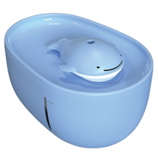 MARUKAN 可愛飲水器 鯨魚, 犬貓自動飲水機, 2L, 1個