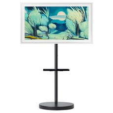 삼성전자 4K UHD QLED The Frame TV + 무빙스타일 스탠다드 블랙 + 전용 트레이 블랙 + TV 베젤 화이트 세트, 125cm(50인치), KQ50LSF03AFXKR(TV), HA-MTS2S50BLK(스탠드), HA-MTSHELFBLK(트레이), 벽걸이형, 방문설치