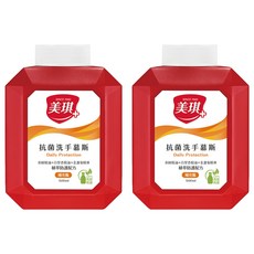 美琪 抗菌洗手慕斯 補充瓶 500ml, 含茶樹精油+百里香精華+金盞菊精華, 植萃防護配方, 2件