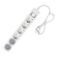 SWEET HOME 韓國製造 過載保護 省電延長線 6孔+安全蓋 2p, 0.7m, 單一顏色, 1個