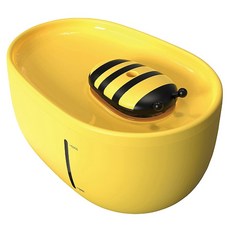 MARUKAN 可愛飲水器 犬貓自動飲水機 DC-533 活性碳離子交換樹脂過濾器 2L, 1個, 蜜蜂