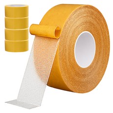 마르벨라 자국없는 초강력 만능접착 메쉬 양면 테이프 30mm x 5m, 투명실버, 5개