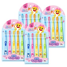 ATEX 碰碰狐鯊魚寶寶幼兒牙刷5款 x 2入組 STEP2, 混合色, 2套