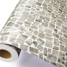 片狀磁磚地板用壁貼, 灰色, 100 x 250 cm