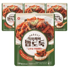 샘표 쓱쓱싹싹 밥도둑 고춧잎 무말랭이, 110g, 4개