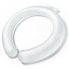 신지모루 남녀공용 와이드 냉각 쿨링 대용량 아이스 넥밴드, 화이트, 1개