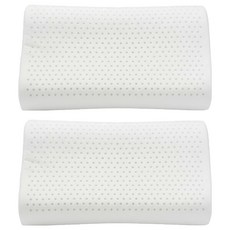 victoria 維多麗亞 天然抗菌人體工學乳膠枕, 58 x 33 x 11cm, 2個, 白色