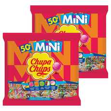 Chupa Chups 加倍佳 綜合迷你棒棒糖, 300g, 2袋