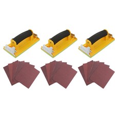 Jongwon 砂紙握把 + 80號布砂紙 5入組, 3套