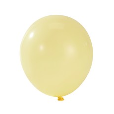 엉클킴 파티용 이벤트 라운드 둥근 일반 풍선 100P, 옐로우, 1개