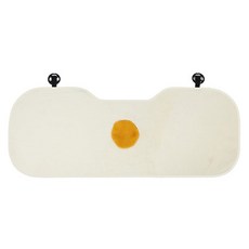 ARYKO 車用花朵坐墊 靠墊 後座坐墊, 黃色與白色, 1個