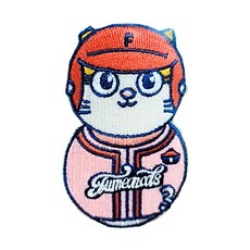 黃阿瑪的後宮生活 後宮打不倒棒球隊布章 約4*7cm, 三腳, 1個