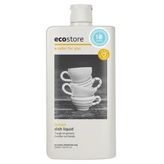 ecostore 宜可誠 檸檬洗碗精，有效去除油汙，溫和不傷手, 500ml, 3瓶