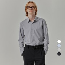 마인드브릿지 남성용 이지케어 스판 솔리드 드레스 셔츠 레귤러 MADS01C0