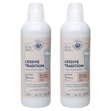 La Maison du Savon de Marseille 馬賽皂之家 柔軟棉花正統馬賽黑皂防螨洗衣皂, 1L, 2瓶