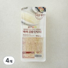 곰곰 백색 김밥 단무지, 400g, 4개
