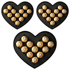 FERRERO ROCHER 金莎 金莎巧克力心型盒 12顆裝, 3盒, 150g