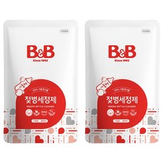 비앤비 젖병세정제 거품형 리필, 400ml, 2개 400ml, 2개