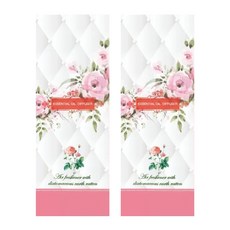 QiMart 法國精油玫瑰造型珪藻土擴香瓶 Set 擴香精油, 香水麝香, 2件, 200ml