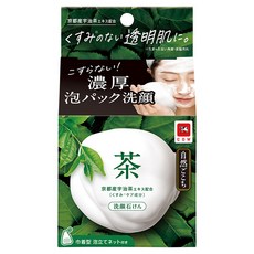COW STYLE 牛乳石鹼 自然派 綠茶洗顏皂, 80g, 1盒