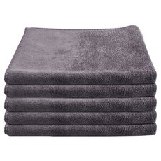 차싹 초극세사 차량용 세차타월 소형 30x40cm, 그레이, 5개