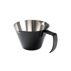 KALDIN 雙流嘴不鏽鋼義式濃縮咖啡杯 110ml, 黑色, 1個