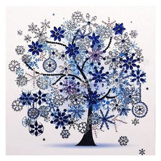 漂亮圖畫 DIY 寶石十字繡 冬季, 1套, 混色