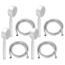 Jb JEIL BATH 鋁合金蓮蓬頭+淋浴管2m組, 4組, 銀色