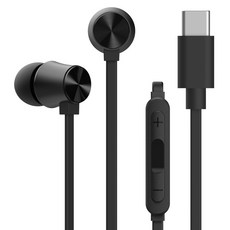 IRIVER Type-C iPhone 相容有線耳機, ISE-503C, 黑色