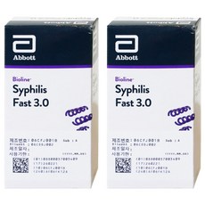애보트 바이오라인 씨필리스 패스트 3.0 매독검사키트 빠른자가진단, 2개, 25개입