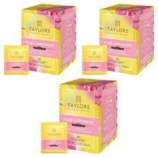 테일러스오브헤로게이트 로즈 레모네이드 허브차 티백, 2.5g, 20개입, 3개, 2.5g