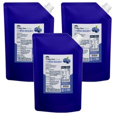 오붐 블루베리 펄피잼 클래식, 1kg, 3개