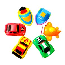 正直韓國幼兒用汽車和朋友們洗澡玩具 6種組, 1套, 混色