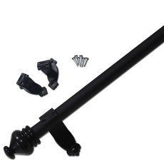 썬데코 02 15mm 바란스용 커튼봉, 블랙