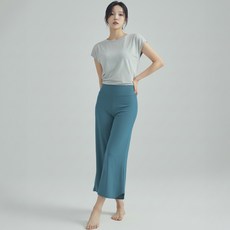 메이첼 여성용 슬랙 댄스 요가 러플 스트레이트 팬츠 12432