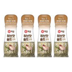 백설 허브맛 솔트 마늘맛, 50g, 4개