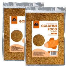 구딘 금붕어사료, 1kg, 2개
