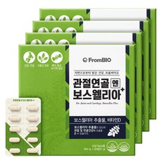 프롬바이오 관절연골엔 보스웰리아 플러스 51g, 60정, 4개