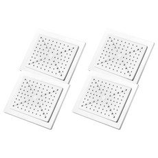 URBAN TERRACE 方型頂噴蓮蓬頭, 4個, 白色