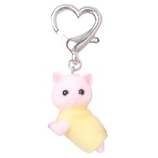 핑크 가운냥 슈즈참 키링, 옐로우, 1개