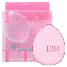 Daybyday DAYBYDAY Micro Finger Silk光澤粉撲 12入, 1個, 粉色