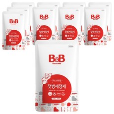 비앤비 젖병세정제 거품형 리필, 400ml, 10개