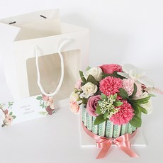 MORIANN 香皂花現金蛋糕 小, 粉紅色