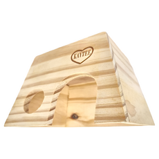 KAYTEE 木製城樓 7 x 2.25 x 4.25吋, 淺木色, 1個